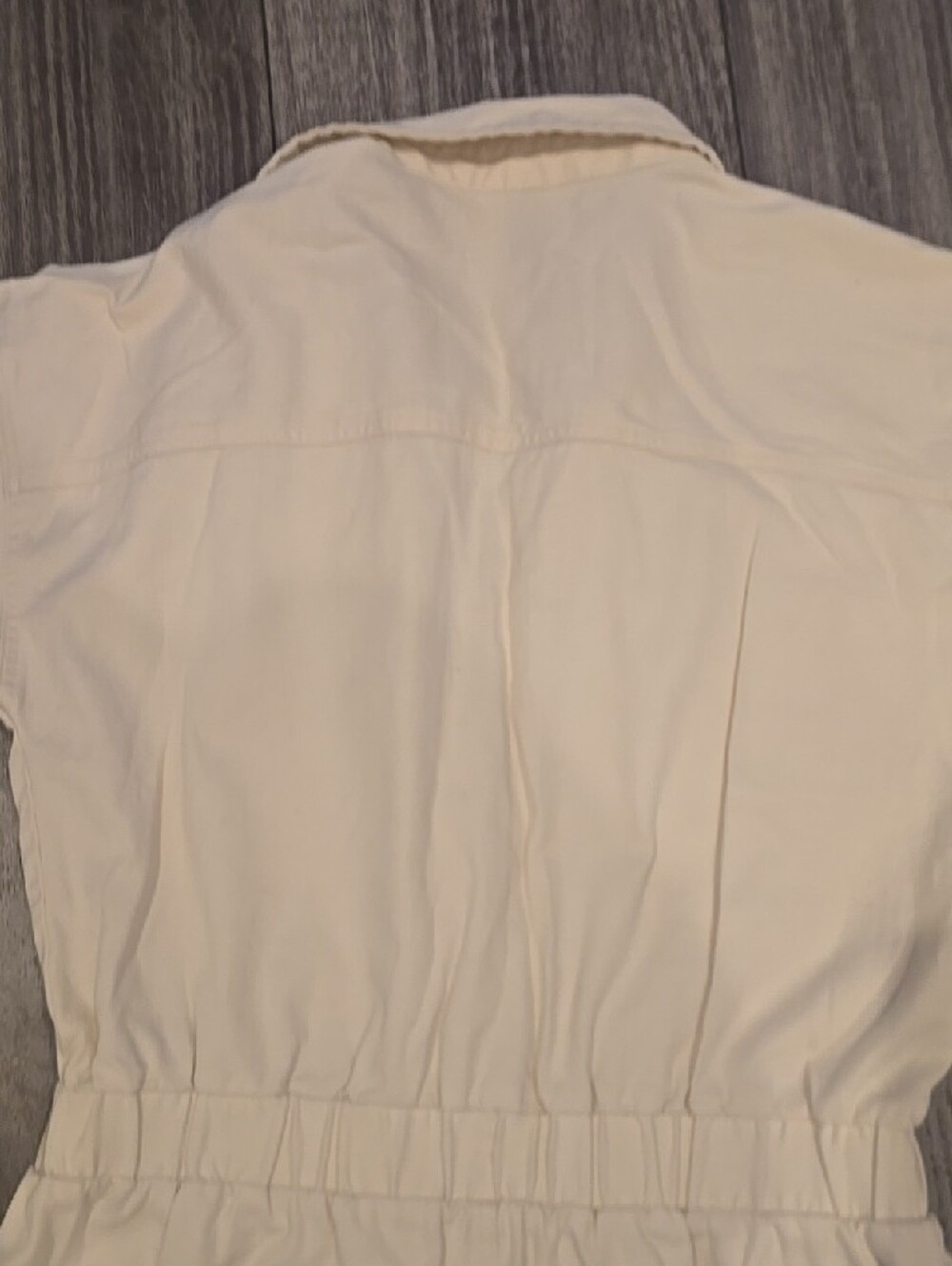 NWOT Universal Thread Cream Short-Sleeve Utility Jumpsuit - Picture 10 of 11